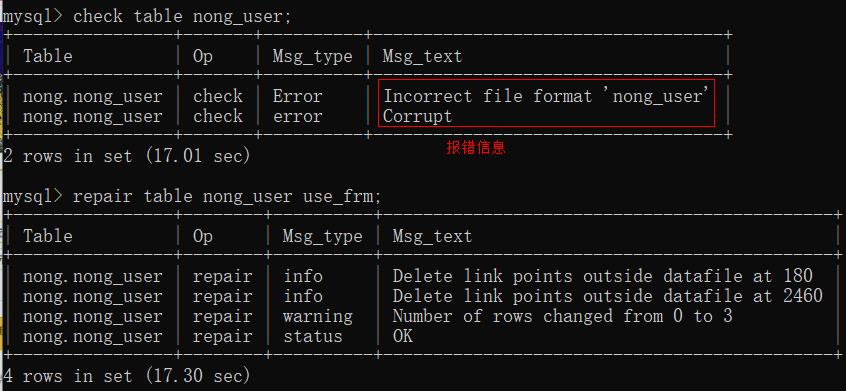 MySQL5.5.47报ERROR 130 (HY000)Incorrect file format有效解决方法 野人说 第1张